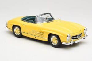 Mercedes 300 SL W198 Roadster Hardtop Signal Yellow Minichamps 1:18 180039044 Metal - imagem 7 de 9