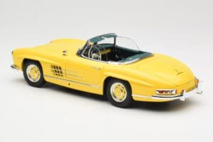 Mercedes 300 SL W198 Roadster Hardtop Signal Yellow Minichamps 1:18 180039044 Metal - imagem 8 de 9