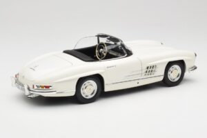 Mercedes 300 SL W198 Roadster Branco Com Capota Suave Minichamps 1:18 180039034 Metal - imagem 4 de 9