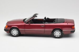 Mercedes 300CE-24 A124 Cabriolet Almandine Vermelho Metálico Norev 1:18 B66040616 Metal - imagem 4 de 8