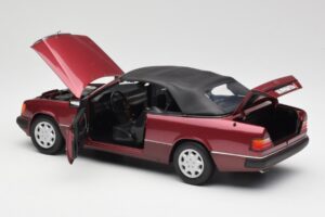 Mercedes 300CE-24 A124 Cabriolet Almandine Vermelho Metálico Norev 1:18 B66040616 Metal - imagem 5 de 8