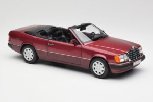 Mercedes 300CE-24 A124 Cabriolet Almandine Vermelho Metálico Norev 1:18 B66040616 Metal - imagem 6 de 8