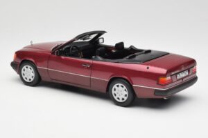 Mercedes 300CE-24 A124 Cabriolet Almandine Vermelho Metálico Norev 1:18 B66040616 Metal - imagem 7 de 8