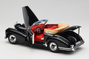Mercedes 300S W188 Roadster Preto Welly 1:18 801-3271398 Metal - imagem 5 de 8