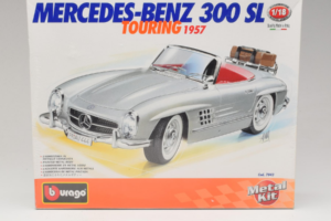 Mercedes 300SL Roadster Prateado Bburago 1:18 7043 Metal