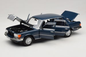 Mercedes 350 SEL W116 Hansa Blue Norev 1:18 183976 Metal - imagem 2 de 8