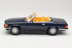 Mercedes 350 SL R107 Azul Escuro Sun Star 1:18 MB003 Metal - imagem 4 de 8