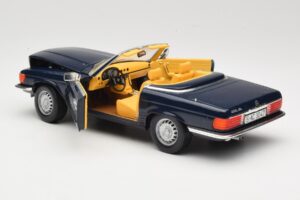 Mercedes 350 SL R107 Azul Escuro Sun Star 1:18 MB003 Metal - imagem 5 de 8