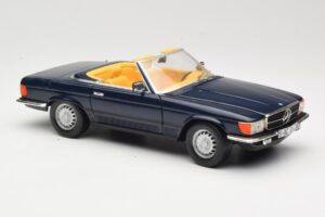 Mercedes 350 SL R107 Azul Escuro Sun Star 1:18 MB003 Metal - imagem 6 de 8
