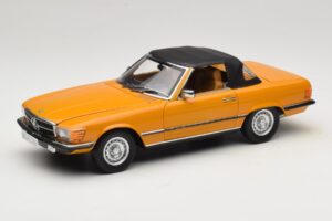 Mercedes 450 SL R107 Cayenne Orange Norev 1:18 183350 Metal - imagem 3 de 10