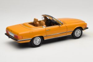 Mercedes 450 SL R107 Cayenne Orange Norev 1:18 183350 Metal - imagem 4 de 10