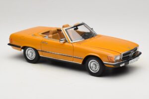 Mercedes 450 SL R107 Cayenne Orange Norev 1:18 183350 Metal - imagem 8 de 10