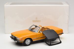 Mercedes 450 SL R107 Cayenne Orange Norev 1:18 183350 Metal - imagem 10 de 10