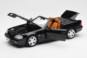 Mercedes SL 500 R129 Preto Norev 1:18 183750 Metal - imagem 2 de 10