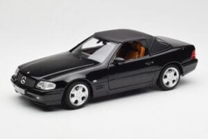 Mercedes SL 500 R129 Preto Norev 1:18 183750 Metal - imagem 3 de 10