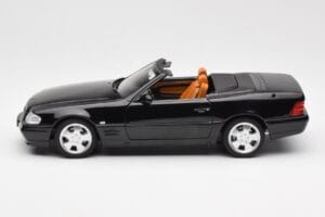 Mercedes SL 500 R129 Preto Norev 1:18 183750 Metal - imagem 5 de 10