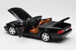Mercedes SL 500 R129 Preto Norev 1:18 183750 Metal - imagem 7 de 10