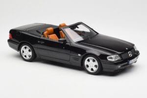 Mercedes SL 500 R129 Preto Norev 1:18 183750 Metal - imagem 8 de 10