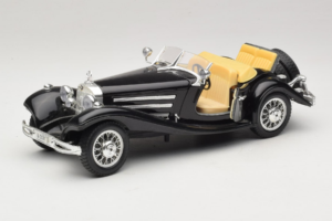 Mercedes 500K Roadster Preto Bburago 1:18 3020-P2 Metal - imagem 2 de 8