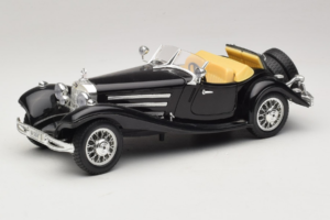Mercedes 500K Roadster Preto Bburago 1:18 3020-P2 Metal