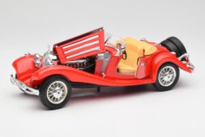 Mercedes 500K Roadster Vermelho Bburago 1:18 3020 Metal - imagem 2 de 8