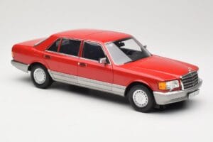 Mercedes 560 SEL W126 Vermelho Norev 1:18 183463 Metal - imagem 6 de 8