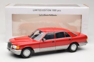 Mercedes 560 SEL W126 Vermelho Norev 1:18 183463 Metal - imagem 8 de 8