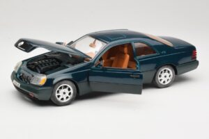 Mercedes 600 SEC C140 Verde Majorette 1:18 4418 Metal - imagem 2 de 8