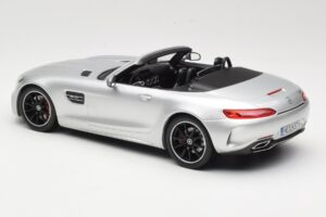 Mercedes AMG GT C Roadster R190 Prata Norev 1:18 183453 Metal - imagem 5 de 6