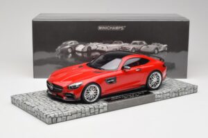 Mercedes Brabus AMG GT S C190 600 Mars Vermelho Minichamps 1:18 107032521 Metal - imagem 6 de 6