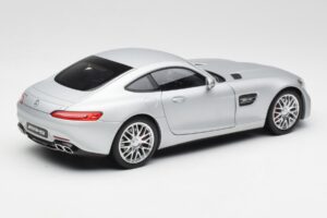 Mercedes AMG GT S C190 Designo Iridium Prata Magno Norev 1:18 B66960485 Metal - imagem 3 de 8