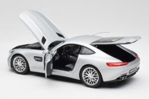 Mercedes AMG GT S C190 Designo Iridium Prata Magno Norev 1:18 B66960485 Metal - imagem 5 de 8