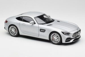 Mercedes AMG GT S C190 Designo Iridium Prata Magno Norev 1:18 B66960485 Metal - imagem 6 de 8