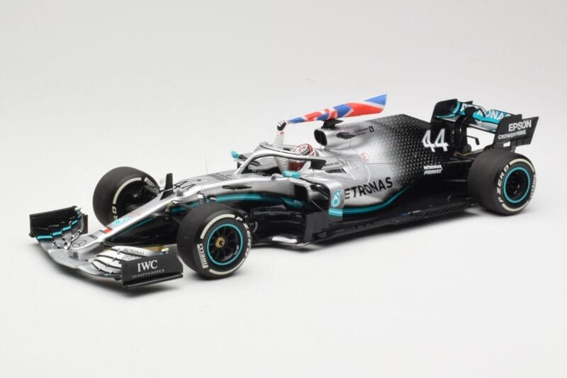 Mercedes AMG Petronas W10 #44 L. Hamilton Winner British GP 2019 Minichamps 1:18 110191044 Metal