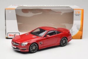 Mercedes AMG SL 63 R231 Vermelho Maisto 1:18 36199 Metal - imagem 8 de 8