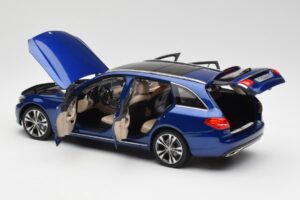 Mercedes C-Class S205 T-Modell Brilliant Azul Metálico Norev 1:18 B66960257 Metal - imagem 5 de 8