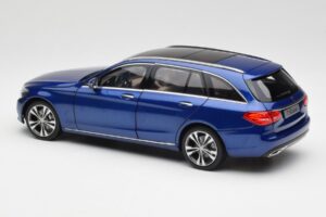 Mercedes C-Class S205 T-Modell Brilliant Azul Metálico Norev 1:18 B66960257 Metal - imagem 7 de 8