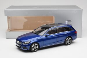 Mercedes C-Class S205 T-Modell Brilliant Azul Metálico Norev 1:18 B66960257 Metal - imagem 8 de 8