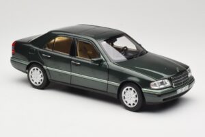 Mercedes C-Class W202 Malachite Green Norev 1:18 183372 Metal - imagem 4 de 8