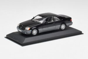 Mercedes C140 600 SEC Preto Minichamps 1:43 32600 Metal - imagem 2 de 4