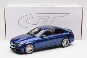 Mercedes AMG C63 S W205 Azul GT Spirit 1:18 ZM044 Resina - imagem 6 de 6