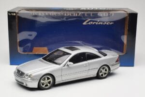 Mercedes CL500 C215 Lorinser Silver Metallic AUTOart 1:18 70121 Metal - imagem 8 de 8