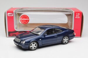 Mercedes CLK 55 AMG C209 Azul Metálico Anson 1:18 30343 Metal - imagem 8 de 8