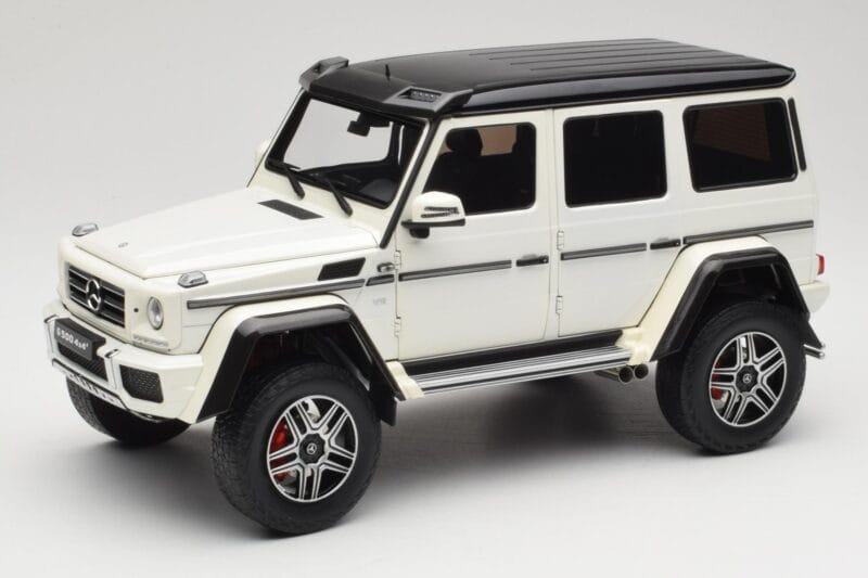 Mercedes G 63 AMG 4x4 Squared Polar White Almost Real 1:18 820203 Metal