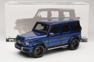 Mercedes G 63 AMG W463 Blue Metallic Minichamps 1:18 110037061 Metal - imagem 8 de 8