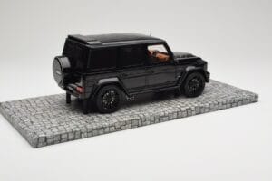Mercedes Brabus 850 6.0 Widestar G63 W463 Obsidian Black Metallic Minichamps 1:18 107032400 Metal - imagem 2 de 6