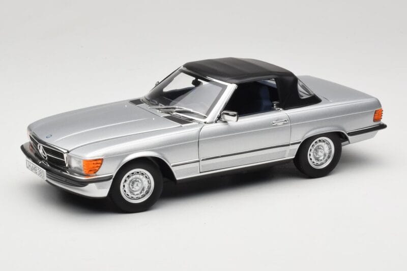 Mercedes R107 380 SL Prata Norev 1:18 183725 Metal
