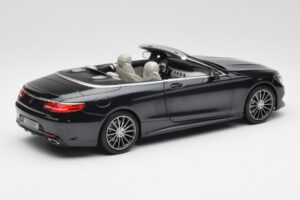 Mercedes S-Class Cabriolet A217 Magnetite Preto Metálico Norev 1:18 B66960354 Metal - imagem 3 de 8