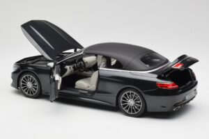 Mercedes S-Class Cabriolet A217 Magnetite Preto Metálico Norev 1:18 B66960354 Metal - imagem 5 de 8