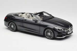 Mercedes S-Class Cabriolet A217 Magnetite Preto Metálico Norev 1:18 B66960354 Metal - imagem 6 de 8